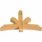 Ekena Millwork Davenport Rough Sawn Timber Gable Bracket, Western Red Cedar, 60"W x 40"H x 6"D x 6"F, 16/12 Pitch GBW060X40X0606DAV00RWR - alternate 2